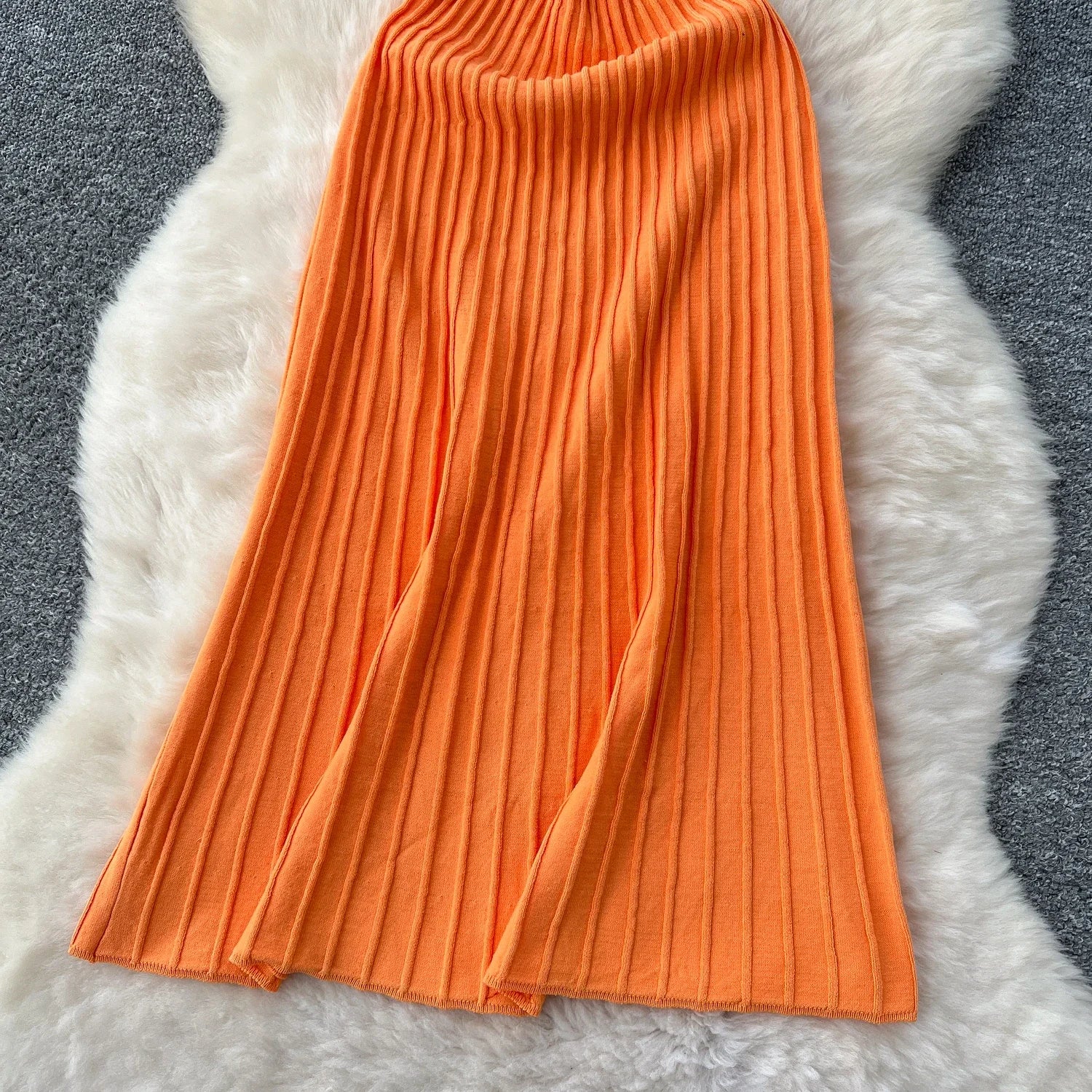 Knitted Pleated bodycon