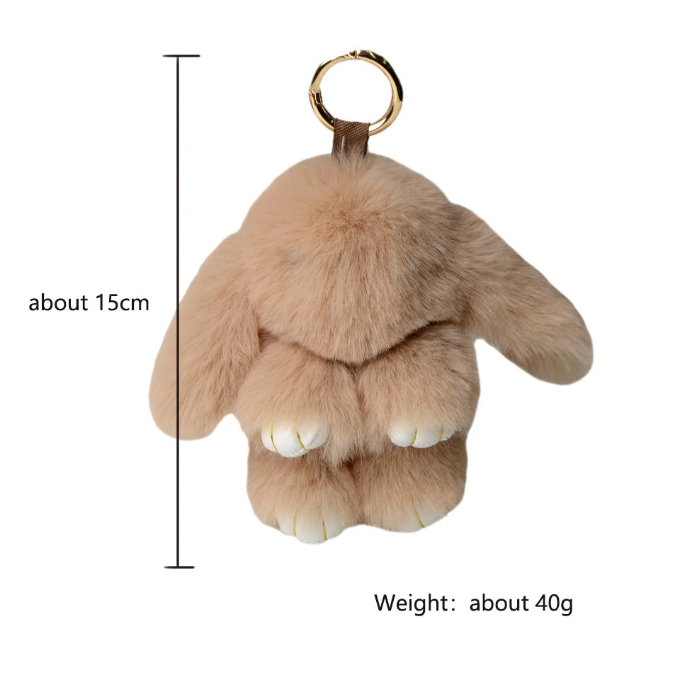 Women's Rabbit Fur Keychain