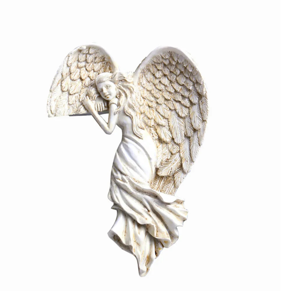Home Decor Creative Fashion Crafts Angel In Resin Craft Door Frame Ornament