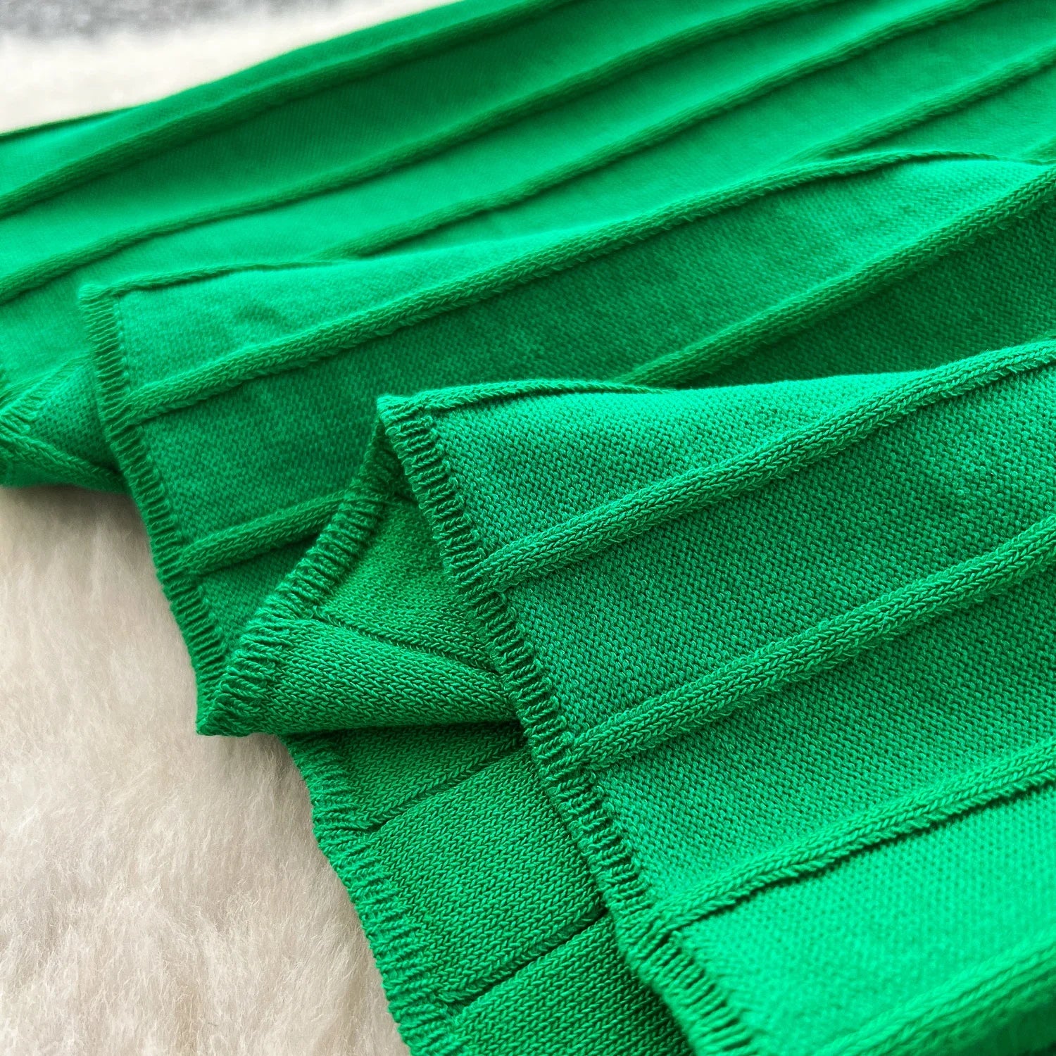 Knitted Pleated bodycon