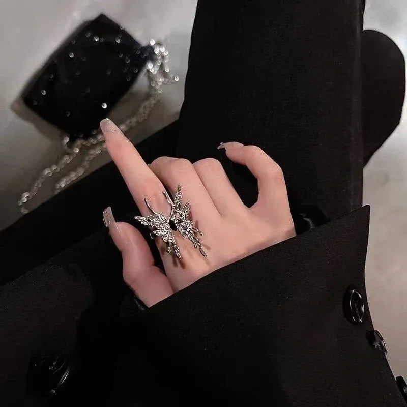 Women Gothic Open Snake Ring Adjustable