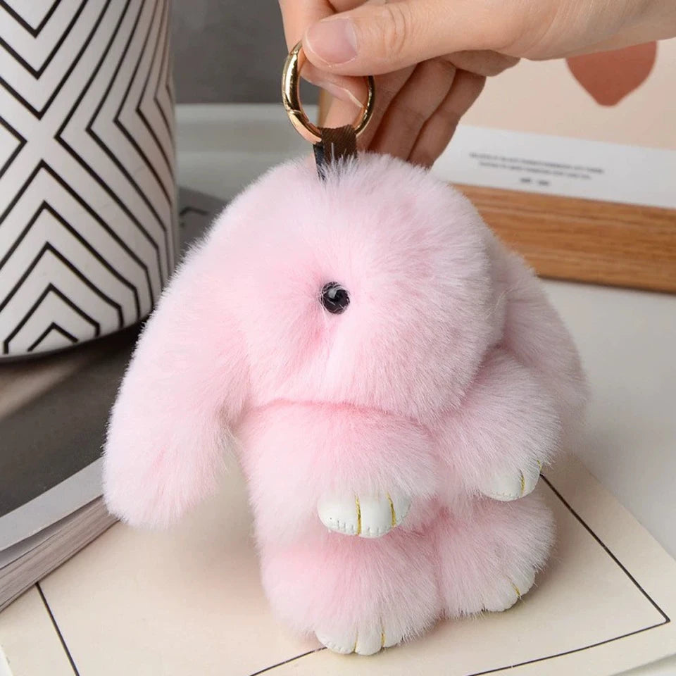 Women's Rabbit Fur Keychain