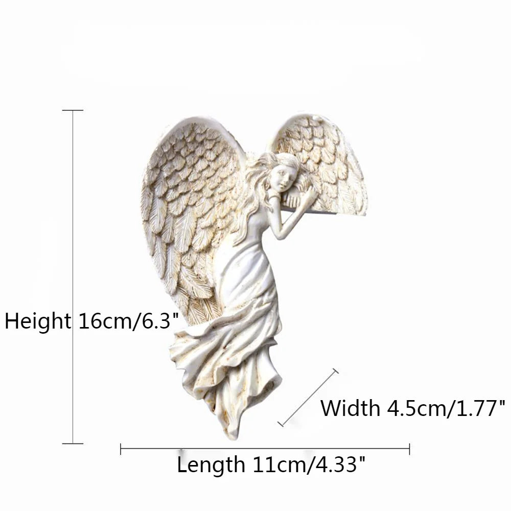 Home Decor Creative Fashion Crafts Angel In Resin Craft Door Frame Ornament