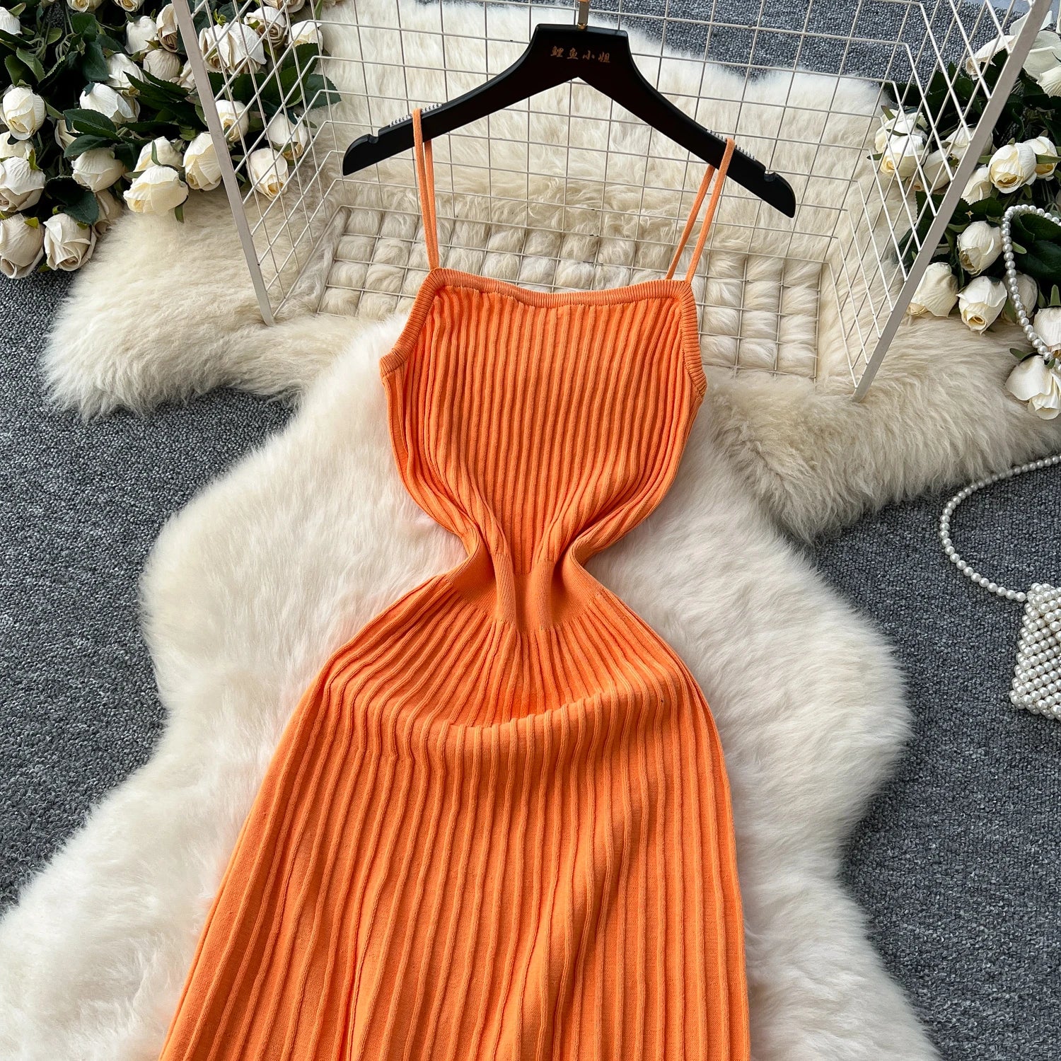 Knitted Pleated bodycon