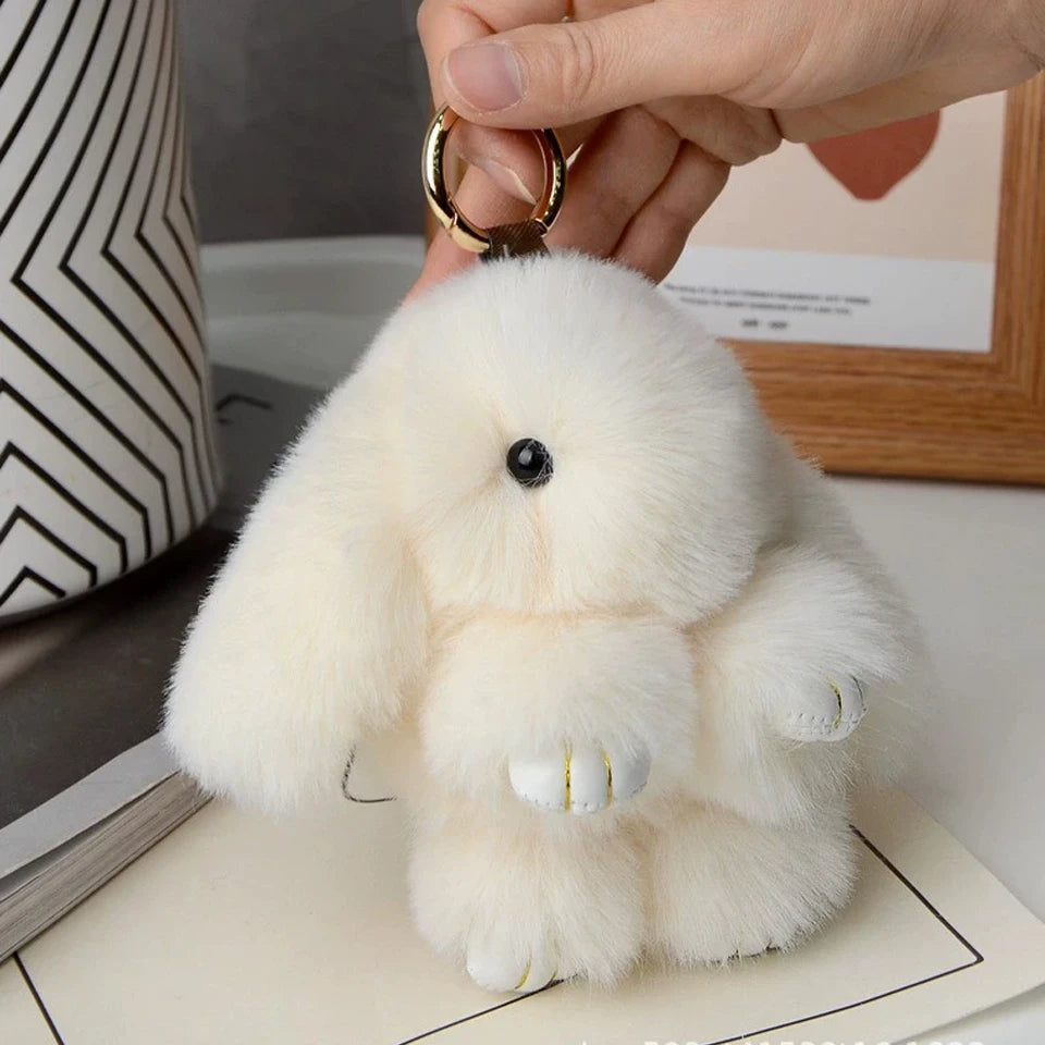 Women's Rabbit Fur Keychain