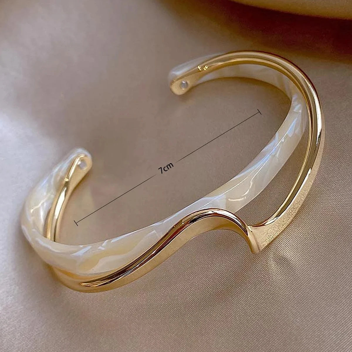 1pc Titanium Steel Gold Bracelet