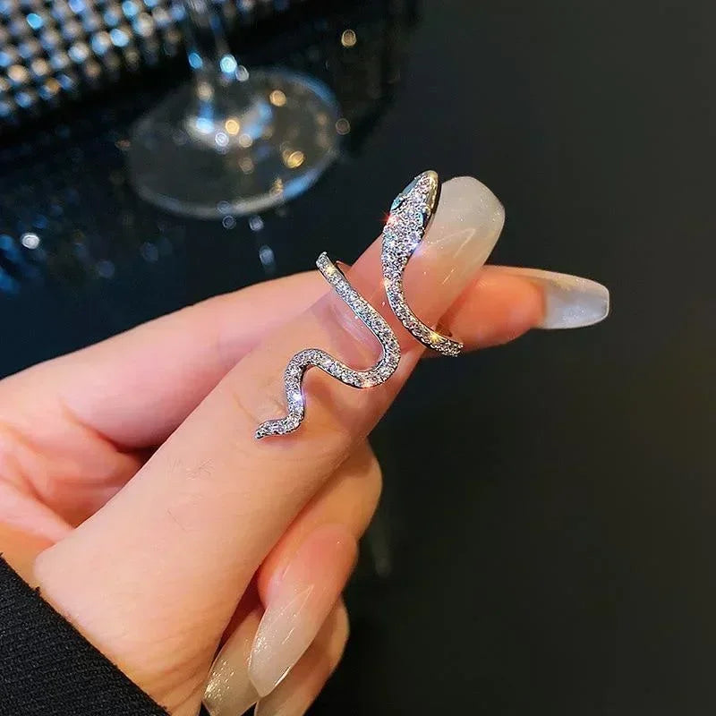 Women Gothic Open Snake Ring Adjustable