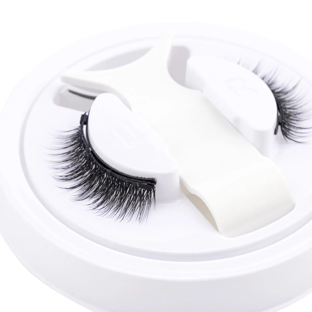 Hot 1 Pair Magnetic Eyelashes Handmade Fluffy Faux Mink Lashes Reusable