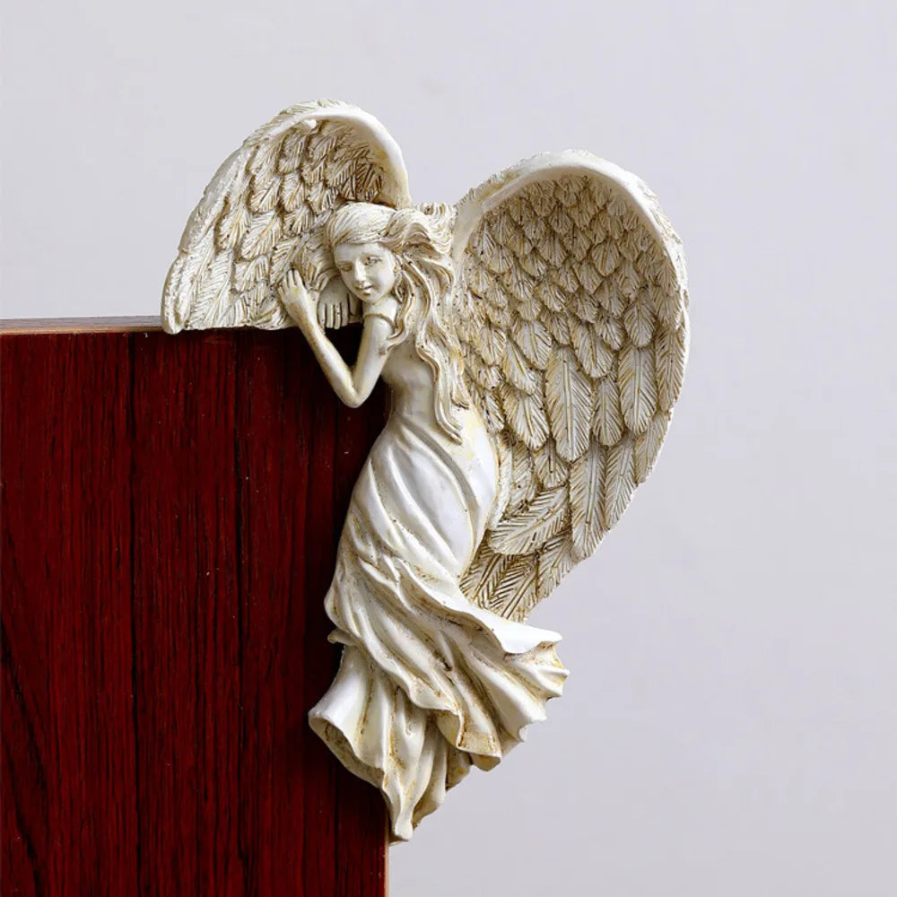 Home Decor Creative Fashion Crafts Angel In Resin Craft Door Frame Ornament