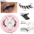 Hot 1 Pair Magnetic Eyelashes Handmade Fluffy Faux Mink Lashes Reusable