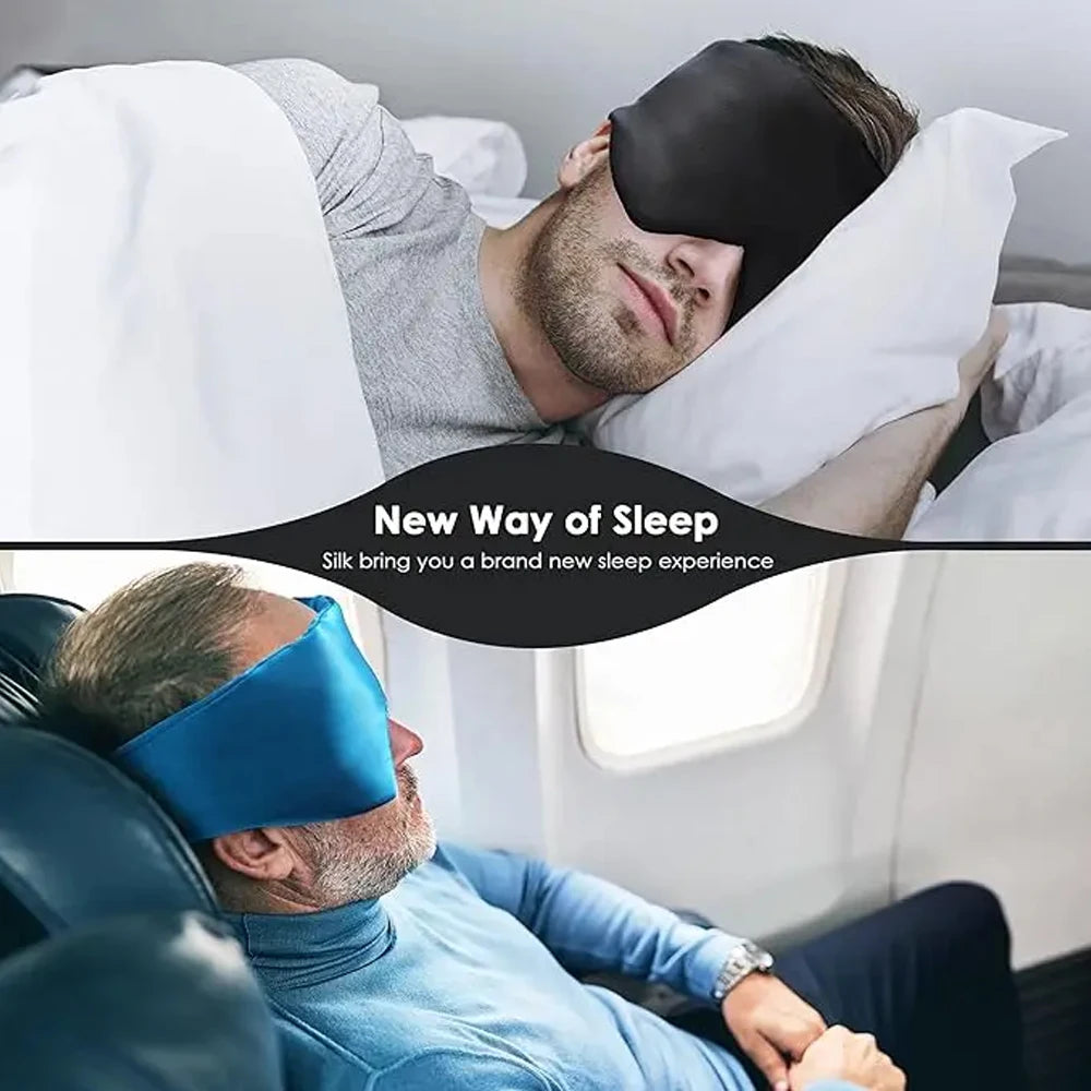 Mulberry Silk Sleeping Mask Eyepatch Blocking Light Eyemask