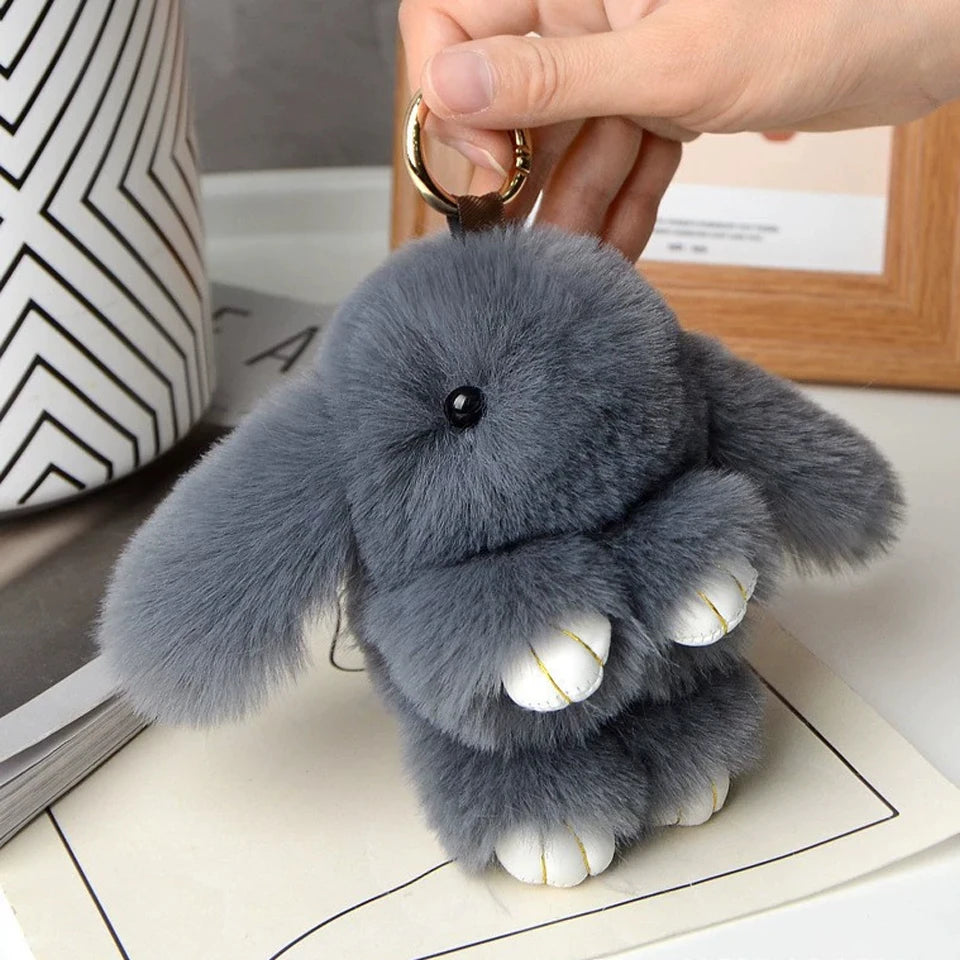 Women's Rabbit Fur Keychain
