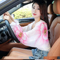New Women Summer Sun Protection Beach Shawl Print Flower Chiffon